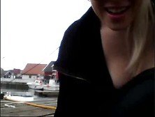 Norwegian Girl Show Tits And Pussy Outdoor