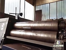 Amazing Biggest Steel Bending Machine At Work,  Fast Extreme Large Plate Rol