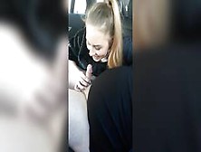 Russian Slut Car Blowjob