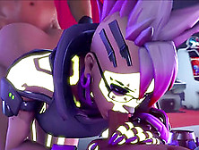 Cute Sexy Sombra Gets Rammed In Her Mouth And Tight Pussy