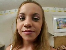 Busty Teen Fucked In The Ass And Swallows