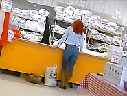 Candid Redhead Milf With Nice Ass In Tight Jeans
