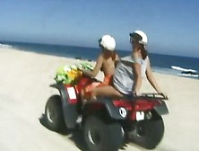 Sluts Jesse V & Samantha Sterlyng Play On The Beach