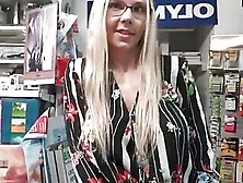 Pov Anal Sex With Nerdy Blonde At The Public Store - Big Natural Tits