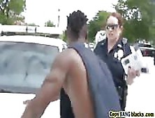 Lucky Black Guy Fucks Two Horny Officers