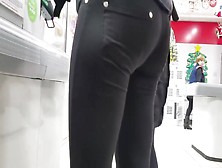 Small Round Sexy Ass In Supermarket