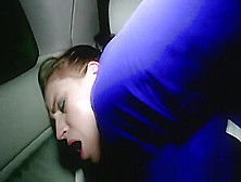 Euro Slut Blowjob In The Back Seat Of The Cab With Her Driver