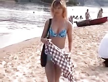 A Few Pretty Girls Get Caught On A Hidden Cam On A Nude Beach