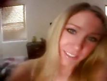 Blonde Usa Girl Came On Her Panties And Has To Get Ready For Work