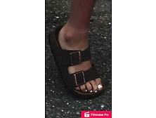 Teens Beautiful Feet In Flip Flops