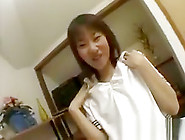 Asian Teen Playing Dress-Up
