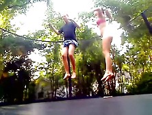 Immature Gf And I Fuck On A Trampoline