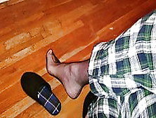 Pj's And Slippers Nylon Foot Tease