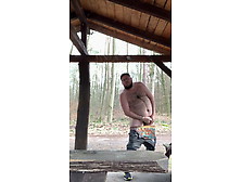 Alone And Horny Gay Bear In The Wood