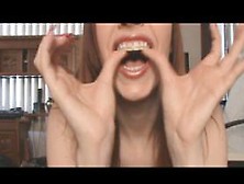 Mouth Fetish With A Countdown.  Joi