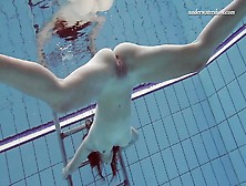 Cute Hungarian Beauty Sima Alluring Underwater Showcase