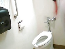 Blonde Wc Pee Voyeur