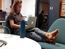 Candid College Girl Soles & Toes