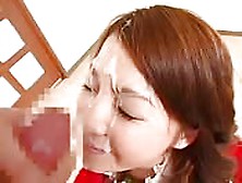Horny Japanese Woman Get Her Face Filled With Cum