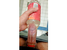 Xtreme Bottle Fucking With Cum In Water