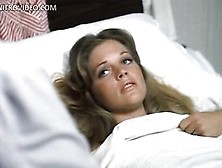 Gorgeous Retro Star Candice Rialson Laying Topless On A Hospital Bed