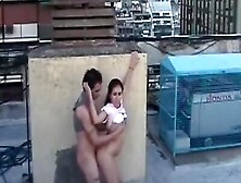 Latina Couple Watched By Security Cam!