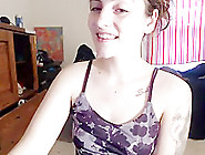 Alternative Girl Strips On Webcam