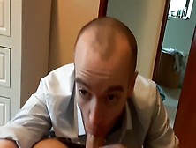 Guy Getting Sucked By Good Looking Skinhead.