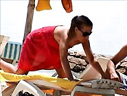 Incredible French Girl Topless Beach Tunesia