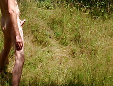 Jerking Off Outdoor Naked In The Field 02