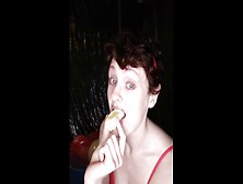 Irish Slut Blows A Banana