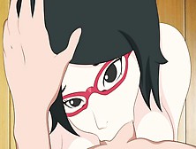Asian Cartoon Sarada Uchiha Oral Sex (Boruto: Naruto Next Generations)