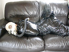 Plastic Bondage - Girl In Gas Mask