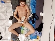 Young Lad Enjoys Homemade Session,  Moans In Pleasure,  And Explores Junior Fantasies With Toys