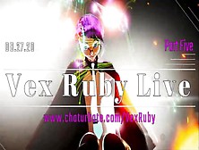 Cosplay Vex Ruby Has Cumming Controlled By Fans Live