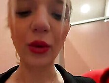 Horny Blonde Suck Cock In Shopping Mall And Get Facial Live At Sexycamx. Com