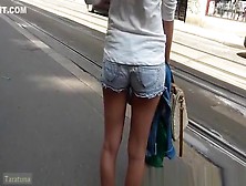 Girl Of Nice Ass In Shorts