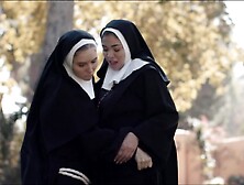 Lesbian Nuns Get Freaky With Each Other Outdoors