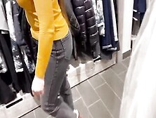 Extreme Sex In The Fitting Room.  The Seller Almost Fell Asleep.