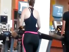 Latina Hot Sweat Booty At The Gym!