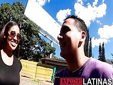 Exposedlatinas - Big Boobed Hispanic Gets A Fabulous Welcome At The