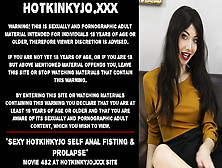 Watch Cute Hotkinkyjo Self Butt-Sex Fisting & Prolapse Free Porn Video On Fuxxx. Co
