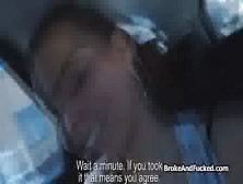 Blowjob For Money In A Cab