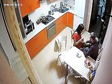 The Hottest Amateur Couple Has Quick Hard Action After Dinner In The Kitchen
