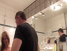Young Couples In Bathroom
