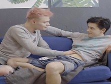 Pink Haired Boy Oliver Dicked Hard By Hung Fuck Boy Logan!