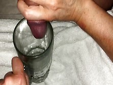 Pissing Hubby Fills Glass Puss Wife Wanks Big Cock Dripping Wet