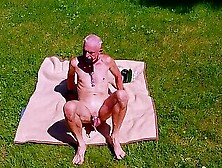 Naked Gay Pig Slave Exposed Penis Cage Outdoor Party Cucumber Fuck Bottle Fit Cunt Stretched