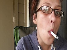 Goddess D Natural Look With No Makeup And Hair Up Smokes White Filter Cig