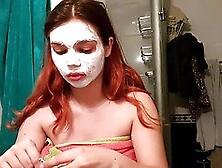 Sensational Spa Day Masturbation With Ahegao Face Ejaculation And Piss On My Face To Wash The Mask Off